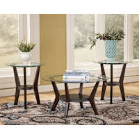 Fantell 3 Pack Tables - Dark Brown Fantell 3 Pack Tables - Dark Brown