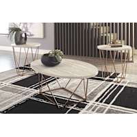 Elcott 3 Pack Tables - Two-tone Elcott 3 Pack Tables - Two-tone