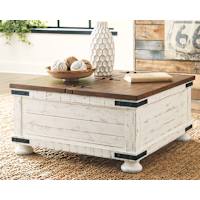 Turnbridge Wells Coffee Table - White/Brown Turnbridge Wells Coffee Table - White/Brown