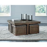 Boardernest Coffee Table with 4 Stools Ashley Canada