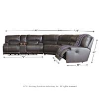 Mccaskill power reclining sectional 2025