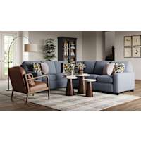 Alessandra 3 Piece Sectional - Bionic Navy Alessandra 3 Piece Sectional - Bionic Navy