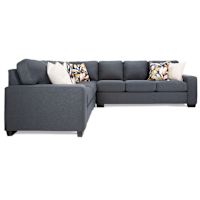 Alessandra 3 Piece Sectional - Bionic Navy Alessandra 3 Piece Sectional - Bionic Navy