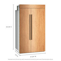 ENFNです。 KitchenAid Side x Side Fridge (KBSN748TPA) - Panel Ready - Default