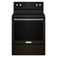 KitchenAid True Convection Range (YKFEG500EBS) - Black Stainless KitchenAid True Convection Range (YKFEG500EBS) - Black Stainless