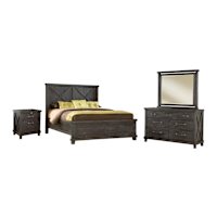 Yosemite 6 Piece Full Panel Bedroom - Cafe Yosemite 6 Piece Full Panel Bedroom - Cafe
