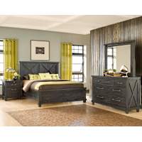 Yosemite 6 Piece Full Panel Bedroom - Cafe Yosemite 6 Piece Full Panel Bedroom - Cafe