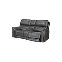 Damon Power Reclining Loveseat with Power Console - Rainier Steel Damon Power Reclining Loveseat with Power Console - Rainier Steel