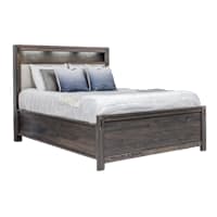 Stella Full Storage Bed - Charcoal/Pace Platinum Stella Full Storage Bed - Charcoal/Pace Platinum