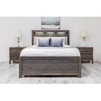 Stella Panel Bed - Charcoal/Pace Platinum Stella Panel Bed - Charcoal/Pace Platinum