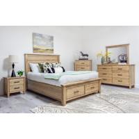 Harlow 6 Piece Full Panel Bedroom - Natural Harlow 6 Piece Full Panel Bedroom - Natural