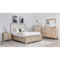 Ellesmere 6 Piece Full Sleigh Bedroom - Champagne Ellesmere 6 Piece Full Sleigh Bedroom - Champagne