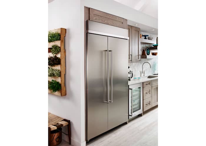 Kitchenaid Side By Side Fridge Kbsn608ess Stainless Steel Dufresne Furniture Appliances