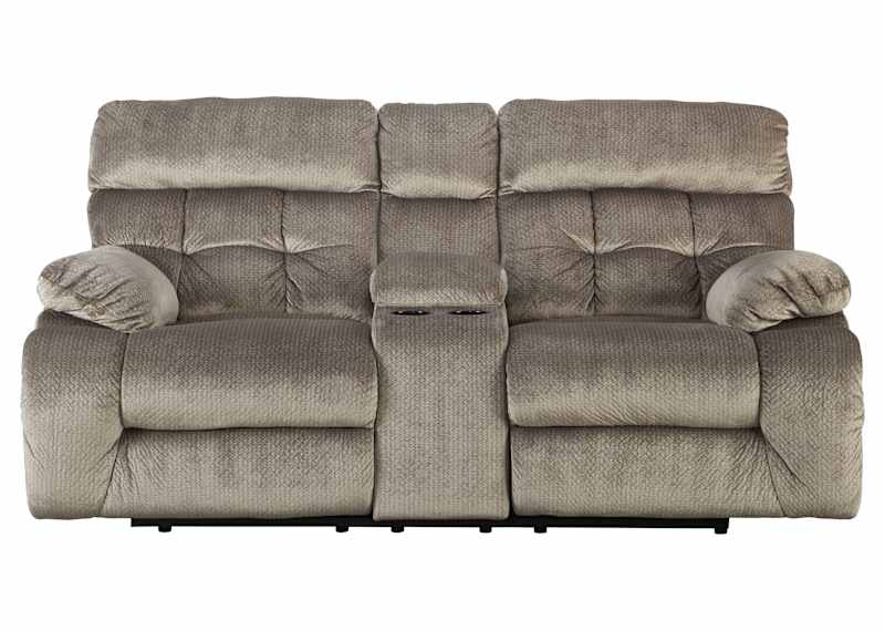 Brassville EXCLUSIVE Reclining Loveseat with Console Ashley Canada
