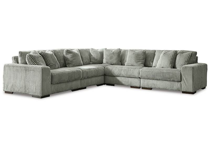 Lynhollynセット Lindyn 5 Piece Sectional - Fog - Reversible – Lindyn 5 Piece