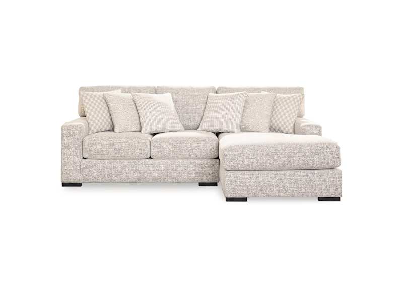 Larce-Exclusive 2 Piece Sectional with Chaise - Stone - Right