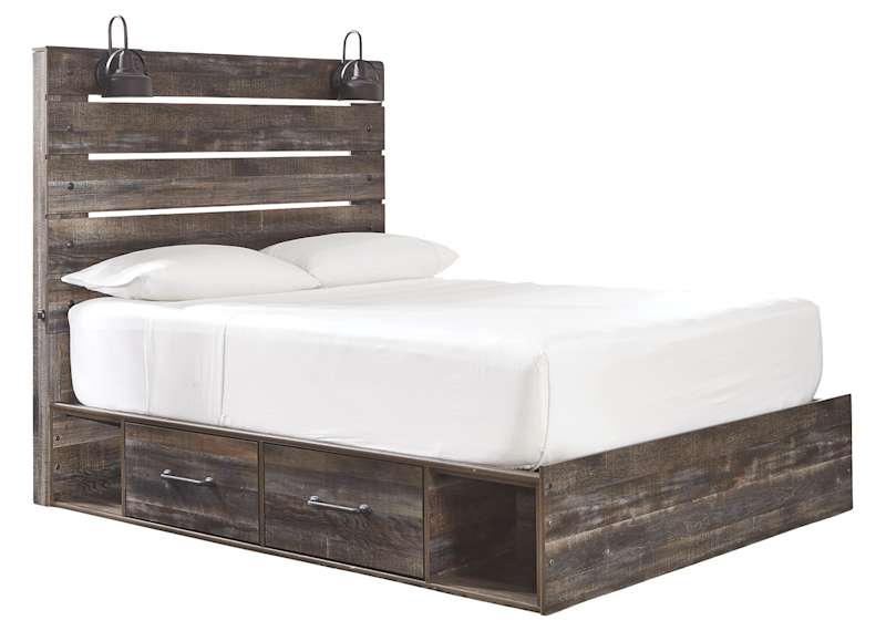 Drystan Panel Bed with 4 Drawer Storage - Multi Drystan Panel Bed with 4 Drawer Storage - Multi