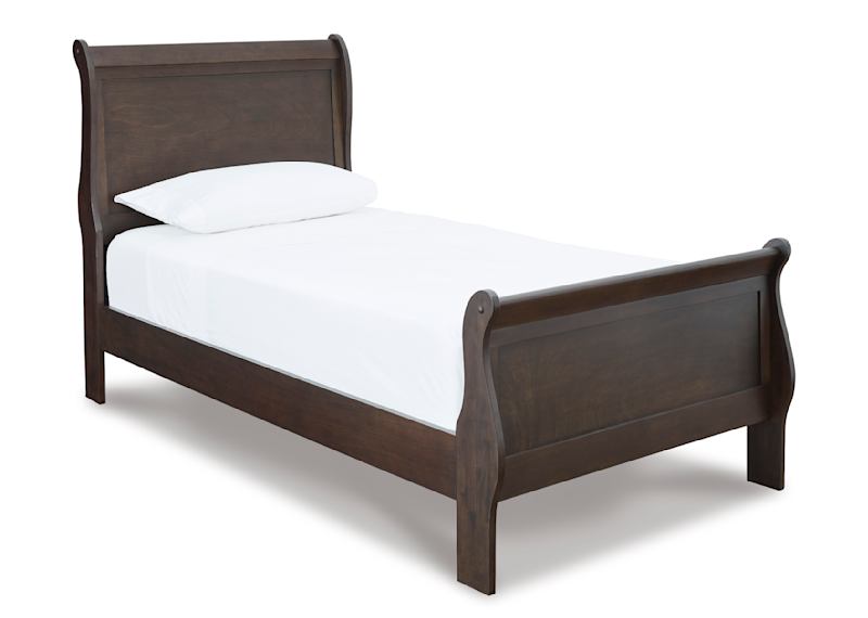 Leewarden Twin Sleigh Bed w Storage Ashley Canada