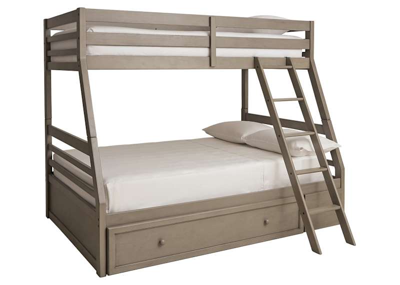 Lettner Twin Full Bunk Bed with Storage Ashley Canada