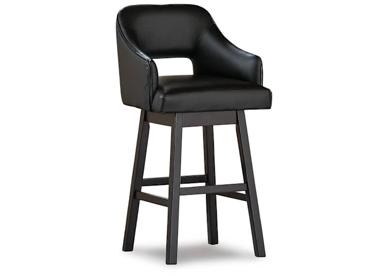 Tallenger Bar Height Stool - Black/Dark Brown - (D380-930) Tallenger Bar Height Stool - Black/Dark Brown - (D380-930)