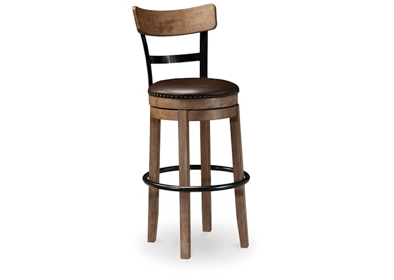 Pinnadel Bar Height Stool - Light Brown - (D542-130) Pinnadel Bar Height Stool - Light Brown - (D542-130)