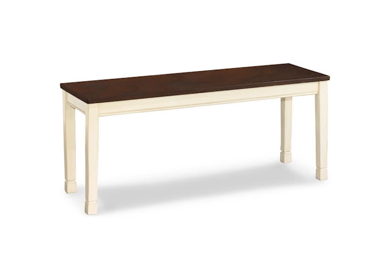 Iris Dining Bench - Pecan Washed - (BNN07458XT25MZE) Iris Dining Bench - Pecan Washed - (BNN07458XT25MZE)