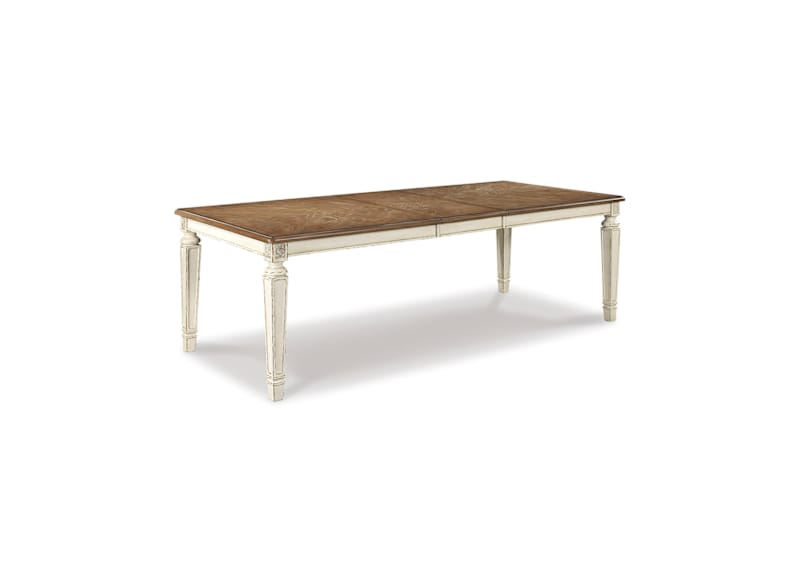 Realyn Dining Extension Table - Chipped White - (D743-45) Realyn Dining Extension Table - Chipped White - (D743-45)