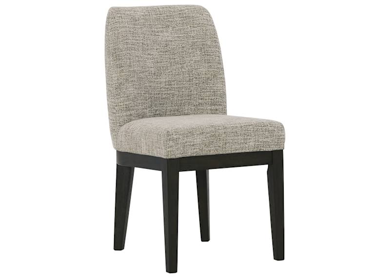 Burkhaus Side Chair - Beige/Dark Brown - (D984-01) Burkhaus Side Chair - Beige/Dark Brown - (D984-01)