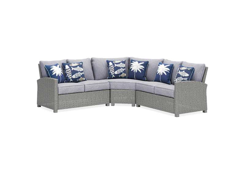 Naples Beach 3 Piece Outdoor Modular Seating Naples Beach 3 Piece Outdoor Modular Seating