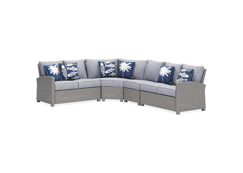Naples Beach 4 Piece Outdoor Modular Seating Naples Beach 4 Piece Outdoor Modular Seating