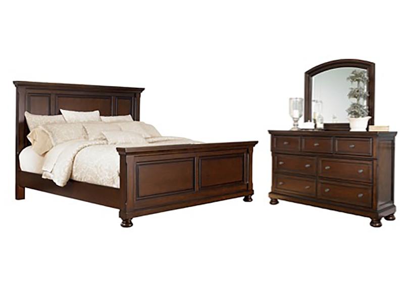 Porter 5 Piece King Panel Bedroom - Rustic Brown Porter 5 Piece King Panel Bedroom - Rustic Brown