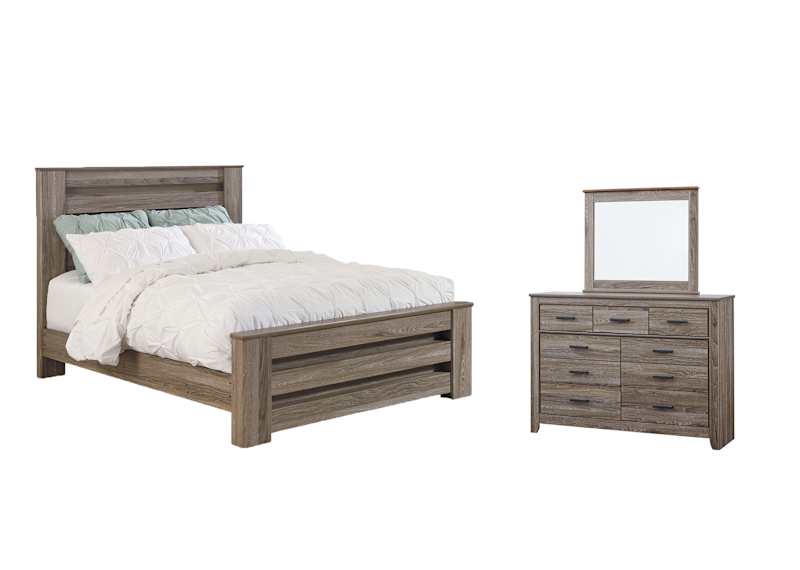 Zelen 5 Piece Queen Panel Bedroom - Warm Grey Zelen 5 Piece Queen Panel Bedroom - Warm Grey