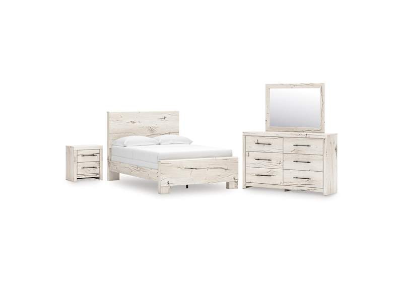 Lawroy 6 Piece Full Storage Bedroom - Light Natural Lawroy 6 Piece Full Storage Bedroom - Light Natural