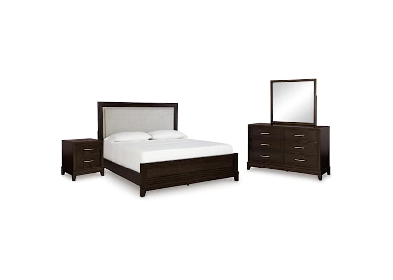 Stafford 6 Piece Queen Platform Bedroom - Basalt Grey Stafford 6 Piece Queen Platform Bedroom - Basalt Grey