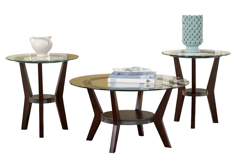 Fantell 3 Pack Tables - Dark Brown Fantell 3 Pack Tables - Dark Brown