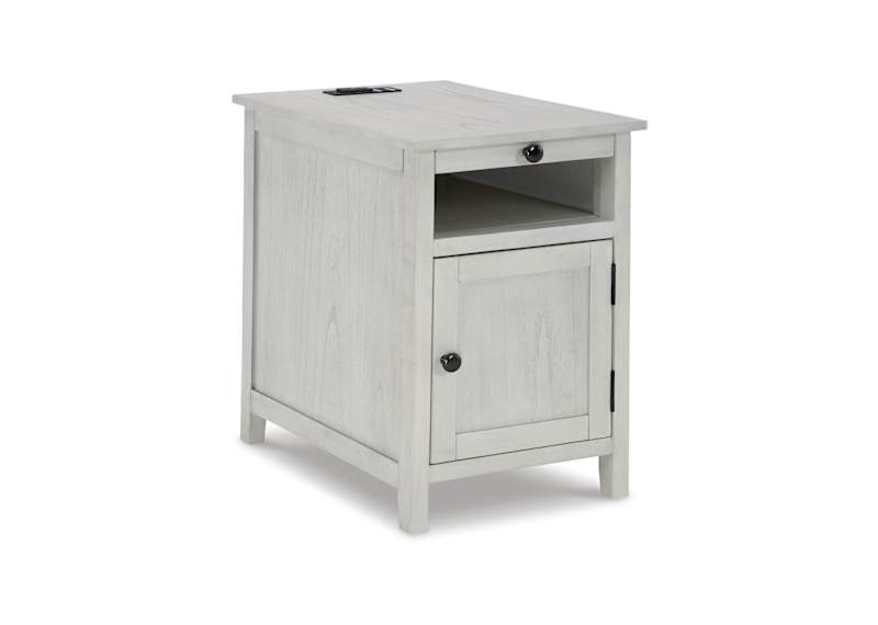 Treytown Chairside End Table - Antique White – Treytown