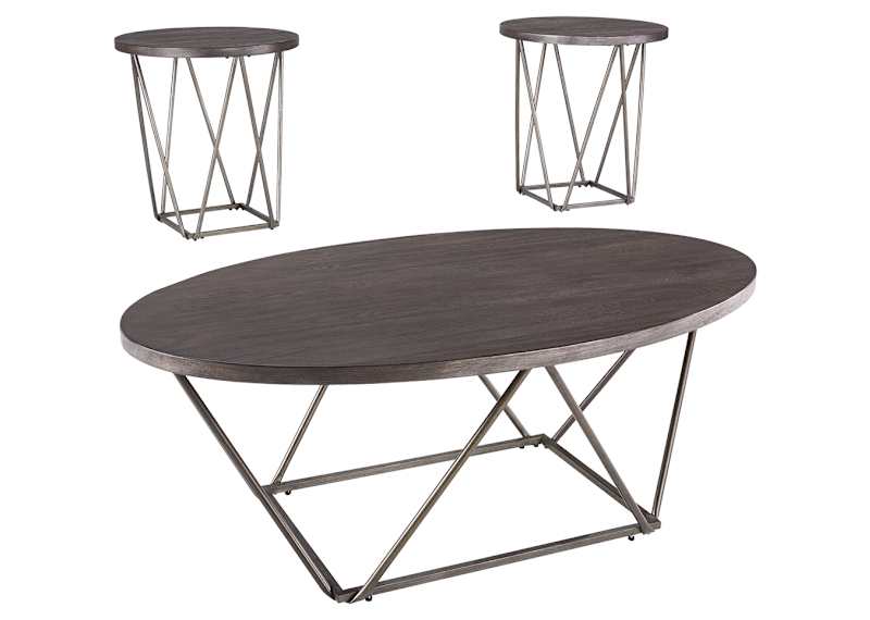 Fantell 3 Pack Tables - Dark Brown Fantell 3 Pack Tables - Dark Brown