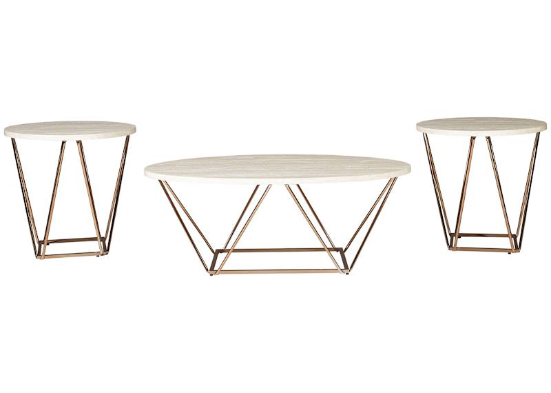 Elcott 3 Pack Tables - Two-tone Elcott 3 Pack Tables - Two-tone