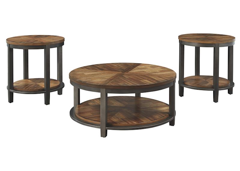 Roybeck 3 Pack Tables - Brown Roybeck 3 Pack Tables - Brown