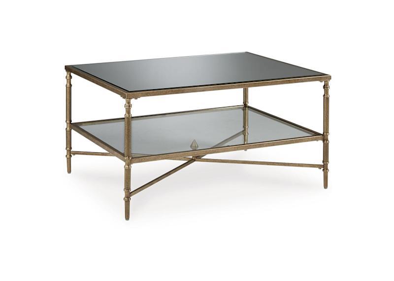 Cloverty Coffee Table - Aged Gold Finish Cloverty Coffee Table - Aged Gold Finish