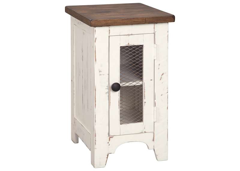 Turnbridge Wells End Table - White/Brown Turnbridge Wells End Table - White/Brown