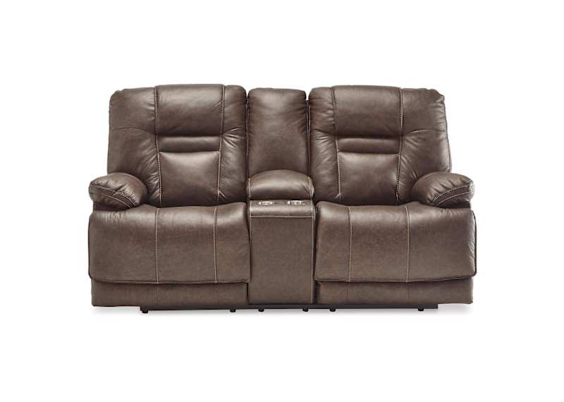 Wurstrow Power Reclining Loveseat with Adjustable Headrest