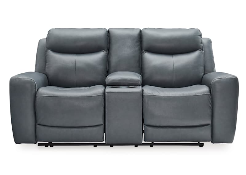Mindanao Power Reclining Loveseat Console with Headrest Mindanao Power Reclining Loveseat Console with Headrest