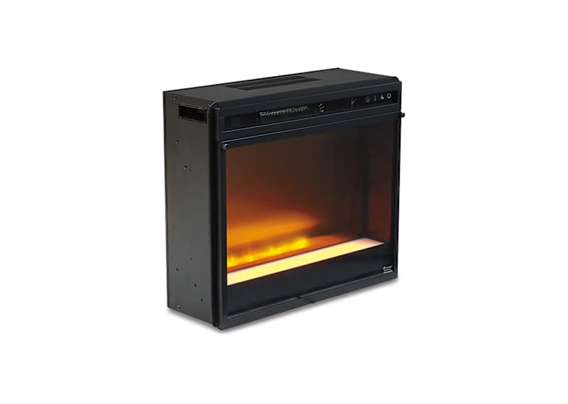 Entertainment Accessories Fireplace Insert with Crushed Glass - Black Entertainment Accessories Fireplace Insert with Crushed Glass - Black