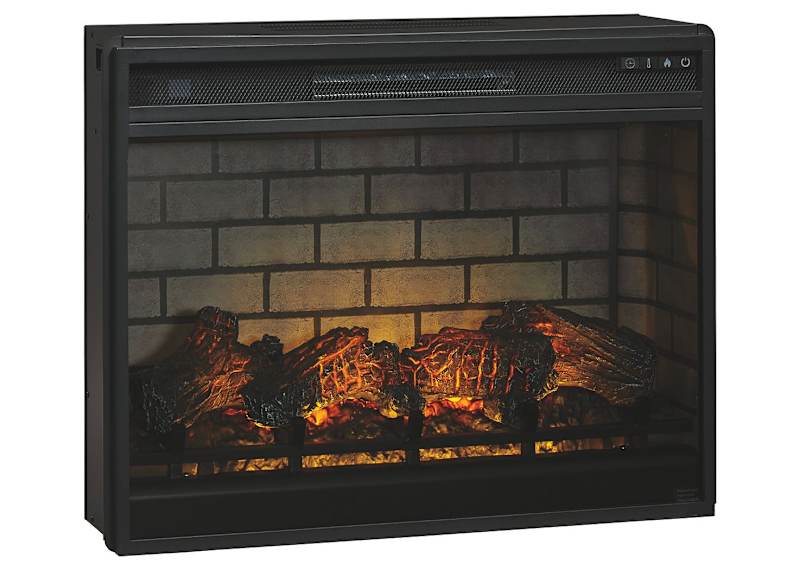 Entertainment Accessories Fireplace Insert with Logs - Black Entertainment Accessories Fireplace Insert with Logs - Black