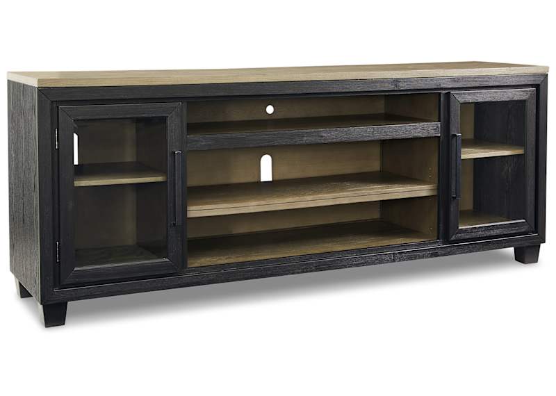 Foyland TV Stand - Black/Brown Foyland TV Stand - Black/Brown