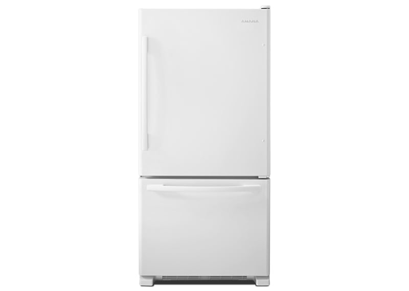 Amana Bottom Mount Fridge (ABB2224BRW) - White-on-White Amana Bottom Mount Fridge (ABB2224BRW) - White-on-White