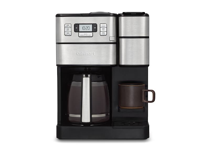 Cuisinart 12 Cup Combo Grind Brew Coffeemaker SS GB1C Black Stai Dufresne Furniture and Appliances