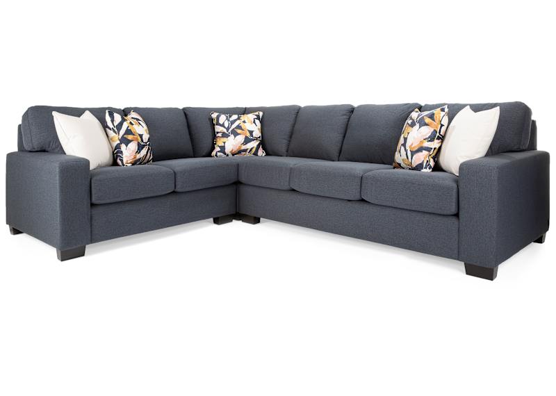 Alessandra 3 Piece Sectional - Bionic Navy Alessandra 3 Piece Sectional - Bionic Navy