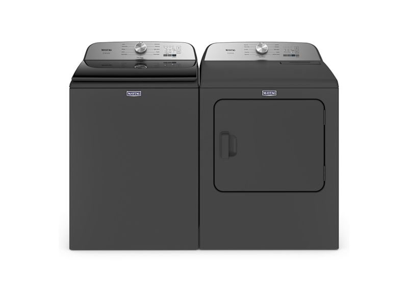Maytag Top Load Pair (MVW5430PBK-YMED5430PBK) - Volcano Black Maytag Top Load Pair (MVW5430PBK-YMED5430PBK) - Volcano Black